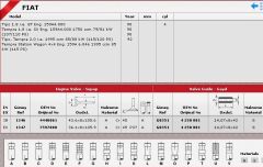 SİBOP TAKIMI 1346 1347 IN 4 EX 4 TIPO TEMPRA 1.8 2.0 İ.E 8V