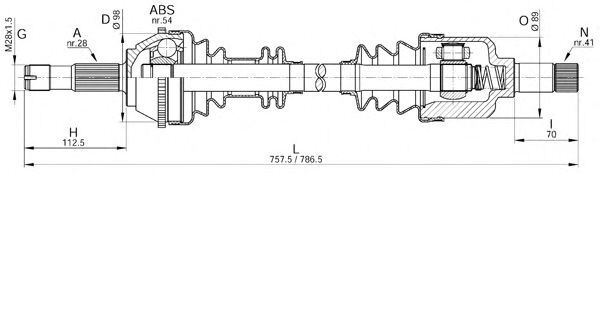 AKS KOMPLE SOL AKS0234 (AKS0086) JUMPER DUCATO BOXER 14Q 26,0MM