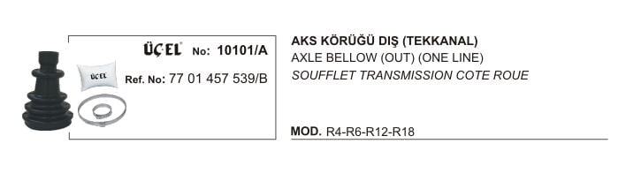 AKS KÖRÜĞÜ DIŞ 10101A R12 7701457539 B (TEK KANAL)