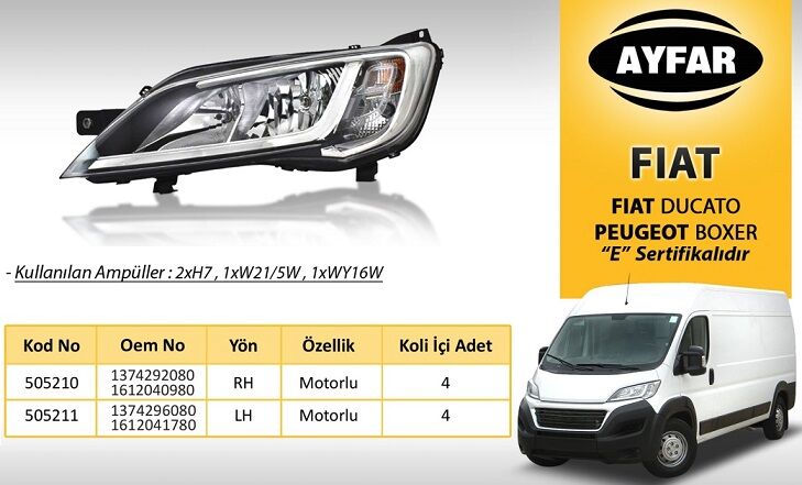 FAR SOL 505211 DUCATO BOXER JUMPER (14->) MOTORLU