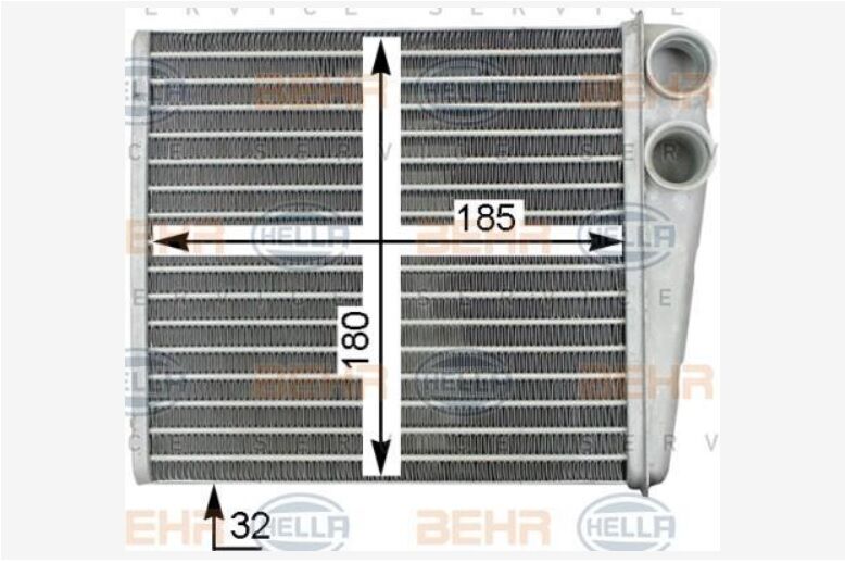 KALORİFER RADYATÖRÜ 8FH351315781 CADDY-III GOLF V-VI JETTA-III LEON A3 Q3