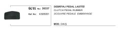 DEBRİYAJ PEDAL LASTİĞİ 30337 DKS 4395061