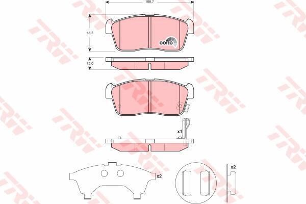 DİSK BALATA ÖN GDB3276 SUZUKI IGNIS (00-03)