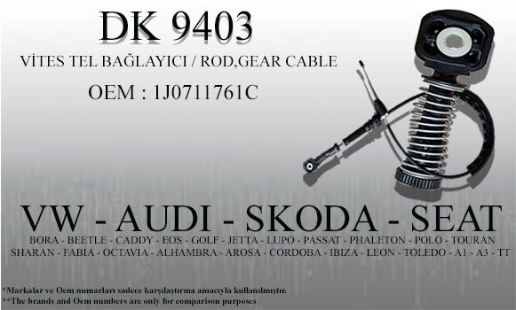 VİTES HALAT UCU DK9403 VW AUDI SKODA SEAT