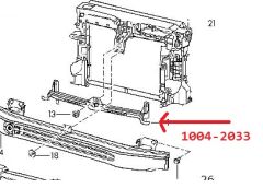 VOLKSWAGEN JETTA- 6- 11/14; ÖN TAMPON BRAKETİ ORTA (ÖN PANEL ALT BAĞLANTI) (TW) 5C6805706D