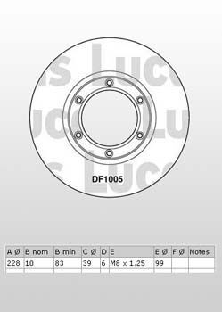 DİSK FREN AYNASI ÖN 561043 R12