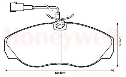 DİSK BALATA ÖN 573060B BOXER JUMPER 1.4 TON