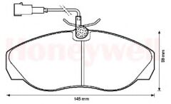 DİSK BALATA ÖN 573060B BOXER JUMPER 1.4 TON