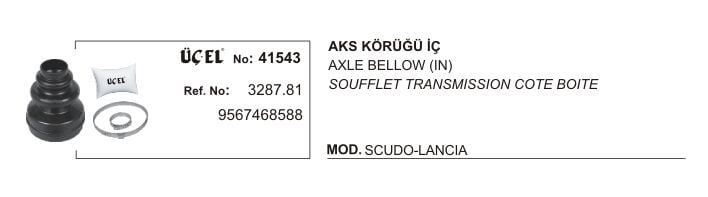 AKS KÖRÜĞÜ İÇ 41543 P206 P306 P307 P405 P406 PARTNER BERLINGO C5 C15 XSARA