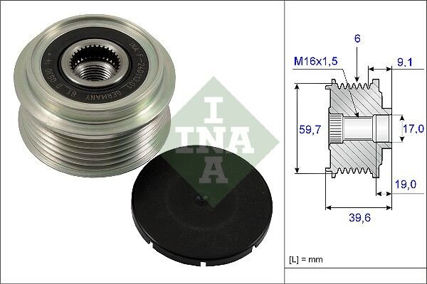 ALTERNATÖR KASNAĞI 535006510 ASTRA-G-H MERIVA ZAFIRA 1.7CDTI (03-)