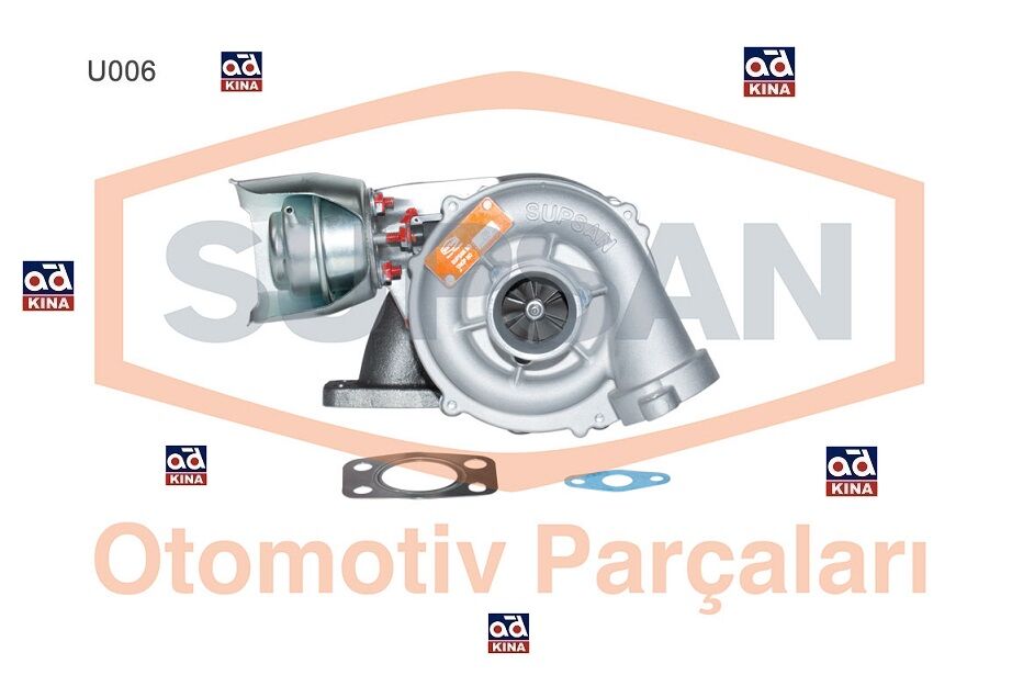 TURBO KOMPLE U006 P206 P307 P406 1.6HDI FOCUS 1.6 TDCI 16V 110PS