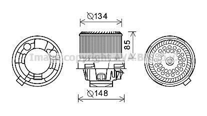 KALORİFER MOTORU 347005 P207 1.4 1.4 16V 1.6 16V 1.4HDI 1.6HDI (06-)