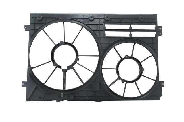 VOLKSWAGEN JETTA- 6- 11/14; RADYATÖR VE KLİMA FAN DAVLUMBAZI BOŞ GÖVDE (ÇİFTLİ) (300W 363MM) 1K0121205AD